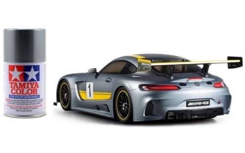 PS-63 BRIGHT GUN METAL POLYCARBONATE SPRAY 100ml.