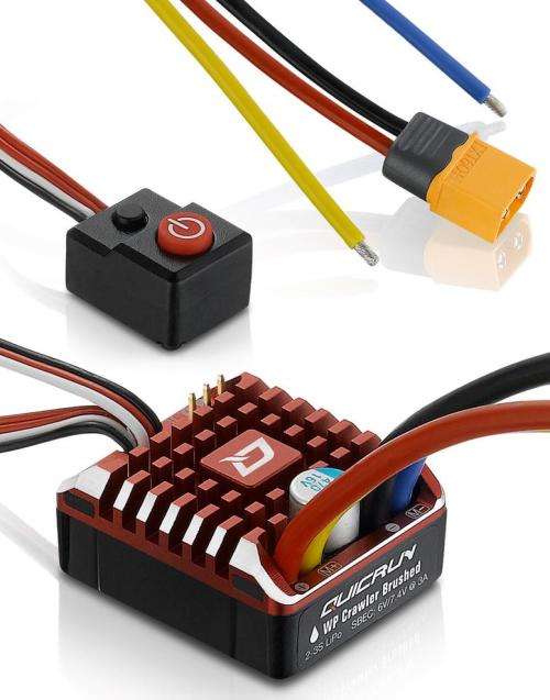 HOBBYWING QUICKRUN QR-1080 WP BRUSHED 80A ESC (2-3S) FOR CRAWLER
