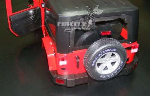 JEEP RUBICON HARD BODY w/INTERIOR DETAIL 1/10 - RED
