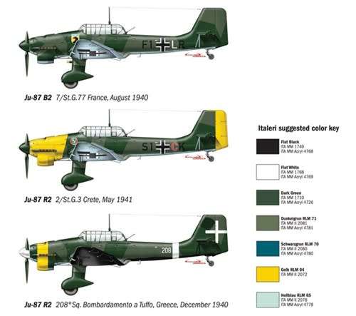 ITALERI - 1/72 JU - 87 B2 STUKA #1292