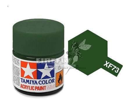 TAMIYA - XF-73 Dark Green (JGSDF) Mini Acrylic 10ml.#81773