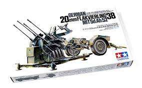 TAMIYA  - 1/35 GERMAN 2CM FLAKVIERLING 38 KIT #35091