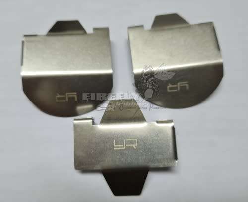 YEAH RACING - STAINLESS STEEL DIFFERENTIAL PROTECTOR PLATE SET - TRX-6 #TRX4-076