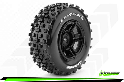 LOUISE RC WORLD - SC ROCK 1/10 SHORT COURSE TIRE SET - MOUNTED #L-T3229SBTR