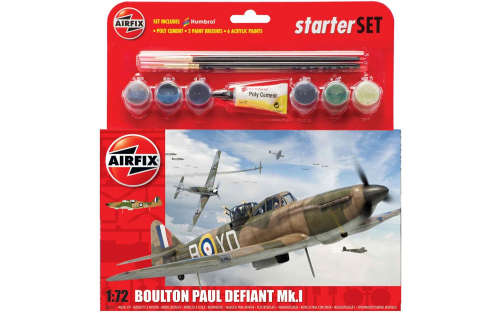AIRFIX - 1/72 BOULTON PAUL DEFIANT MK.I - MEDIUM STARTER SET #A55213
