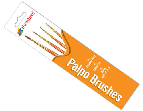 HUMBROL - PALPO BRUSH PACK 000,0,2,4 #AG4250