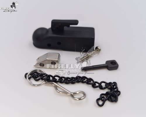 HOBBY DETAIL - ALUMINUM TRAILER HOOKER - FOR TOWBALL - TRX-4/SCX10 #DTSM01000