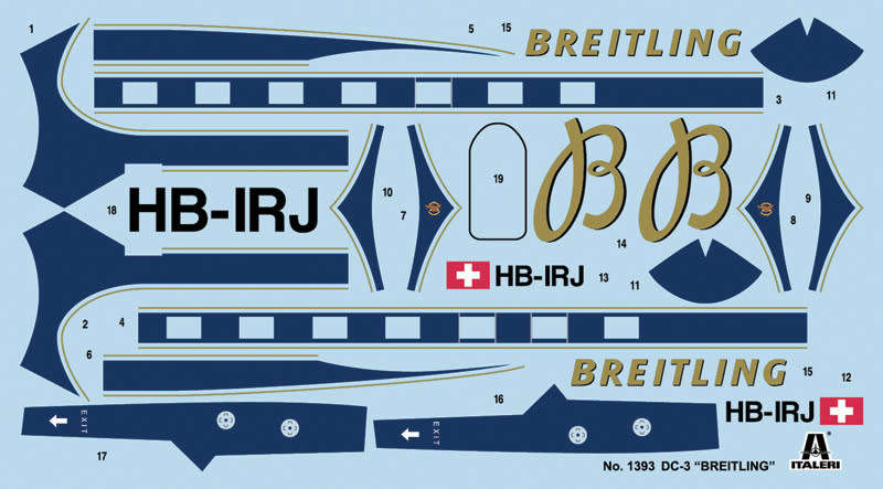 Italeri  1:72 BREITLING DC-3