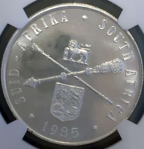 1985 Silver R1 NGC MS67  2ND highest grade ONLY 1 COIN BETTER