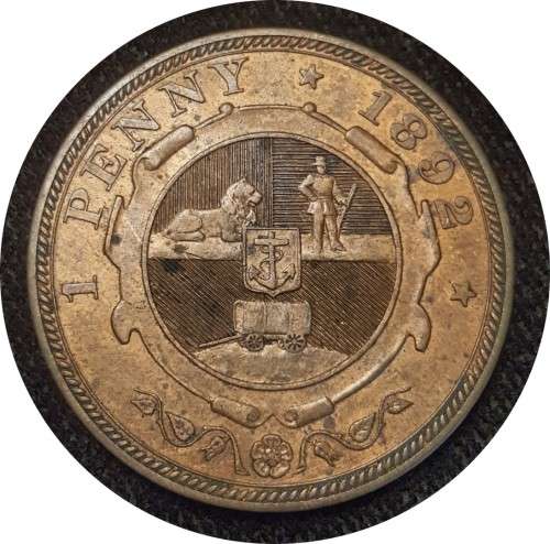 1892 ZAR Penny