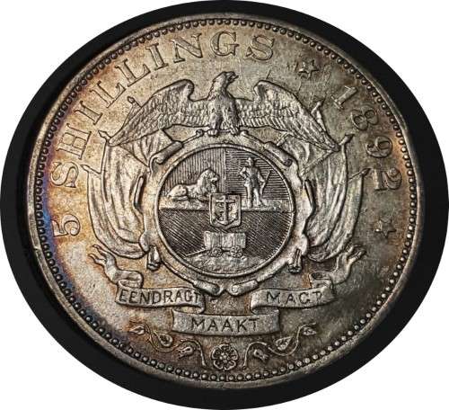 1892 ZAR Crown Ex Mount