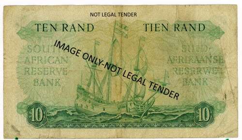 Ten Rand note. G rissik. 1st issue. Pick no:106b