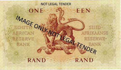 One Rand note.Rissik. Pick no: 102b