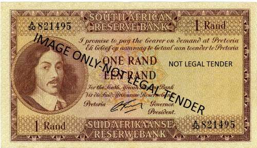 One Rand note.Rissik. Pick no: 102b