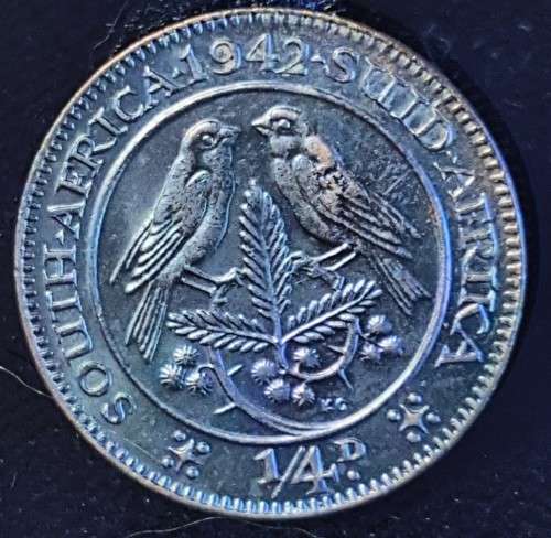 1942 Coin set no 3d. 3 x 1/4d, 2x 1/2d, 1d, 2x 6d, 1`. 2`. 2/5` Can only post 15 images.