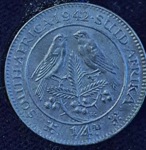 1942 Coin set no 3d. 3 x 1/4d, 2x 1/2d, 1d, 2x 6d, 1`. 2`. 2/5` Can only post 15 images.