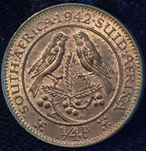 1942 Coin set no 3d. 3 x 1/4d, 2x 1/2d, 1d, 2x 6d, 1`. 2`. 2/5` Can only post 15 images.