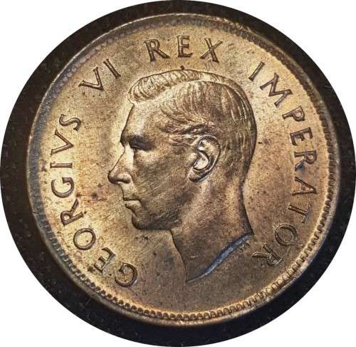 1945 Coin set 1/4d, 1/2d, 1d, 3d, 6d, 2, 2/5`