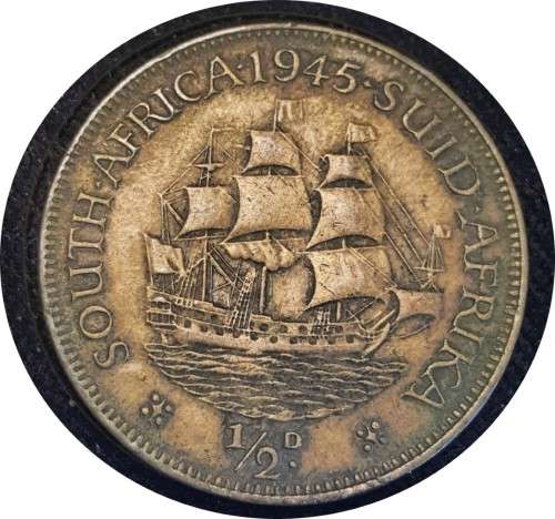 1945 Coin set 1/4d, 1/2d, 1d, 3d, 6d, 2, 2/5`