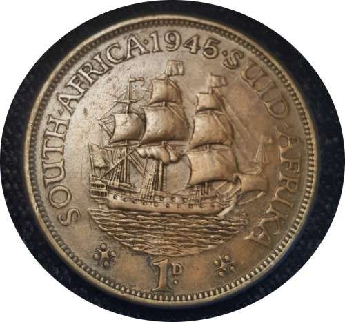 1945 Coin set 1/4d, 1/2d, 1d, 3d, 6d, 2, 2/5`