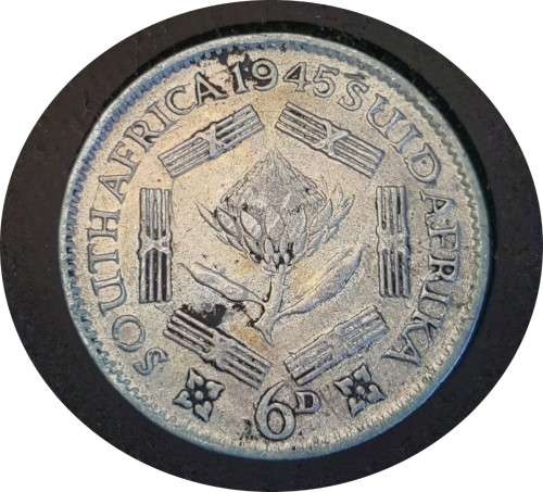 1945 Coin set 1/4d, 1/2d, 1d, 3d, 6d, 2, 2/5`