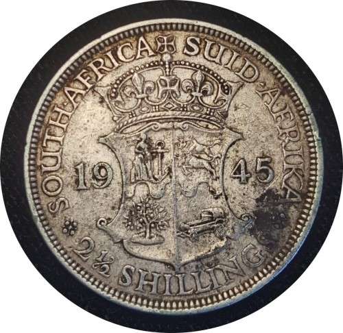 1945 Coin set 1/4d, 1/2d, 1d, 3d, 6d, 2, 2/5`