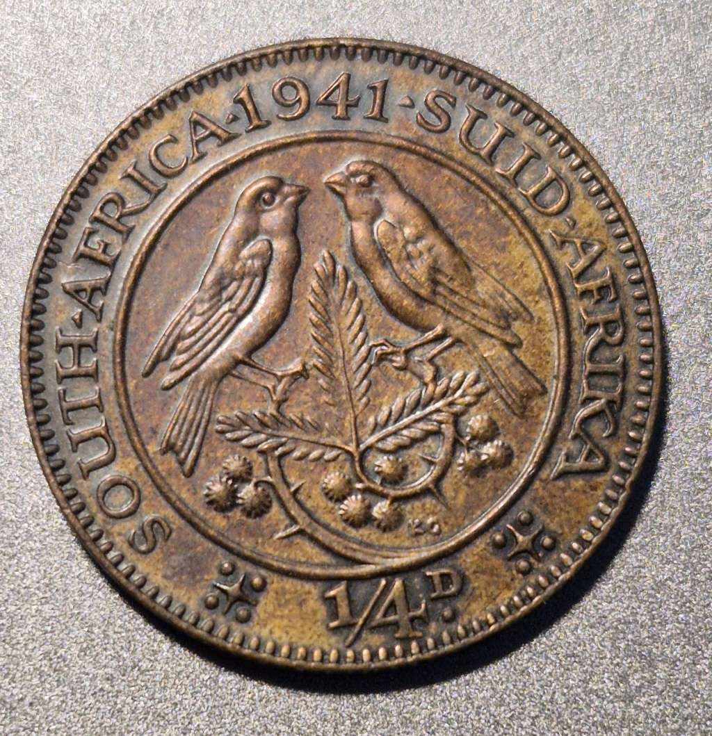 1941 Quarter Pennies x 2. One Brown, One almost Black. Low Mintage of only 91,160