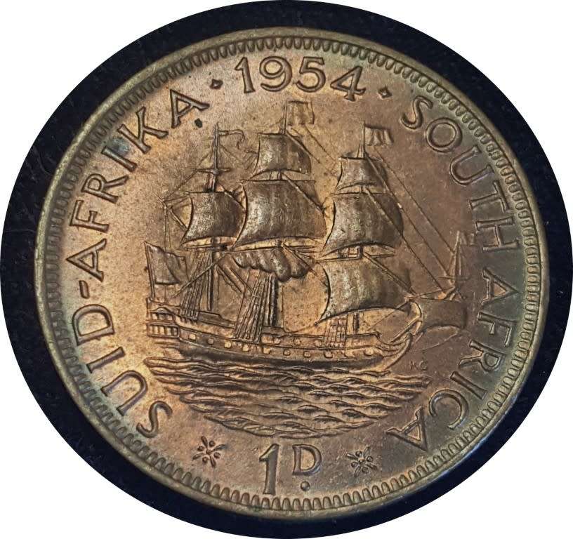 1954 Coppers. Farthing, Half Penny & Penny