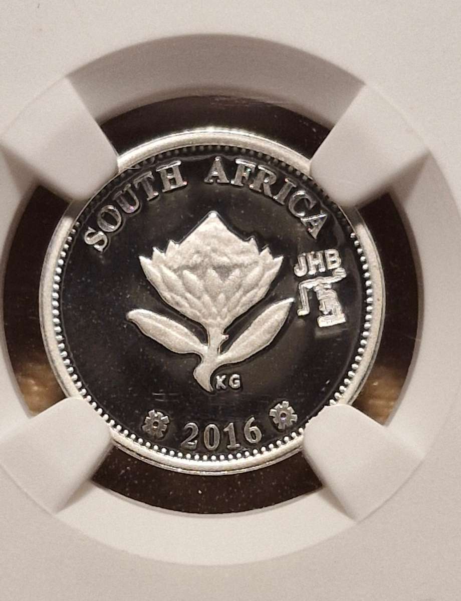 2016 Flypress 2.5 Cent NGC  PF69 Ultra Cameo, The Dolos, Johannesburg Coin Show Mint Mark.