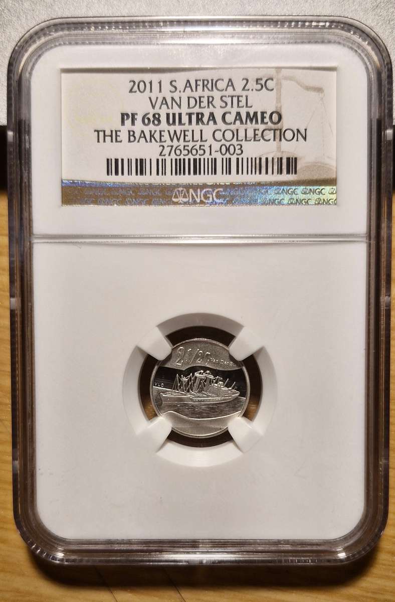 2011 2.5 Cent NGC PG68UC, Van Der Stel
