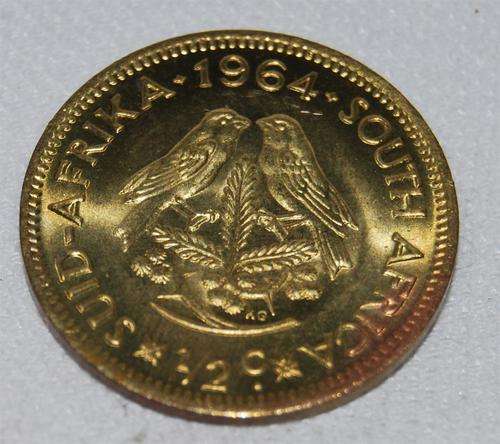 1964 B/UNC 1/2 cent.