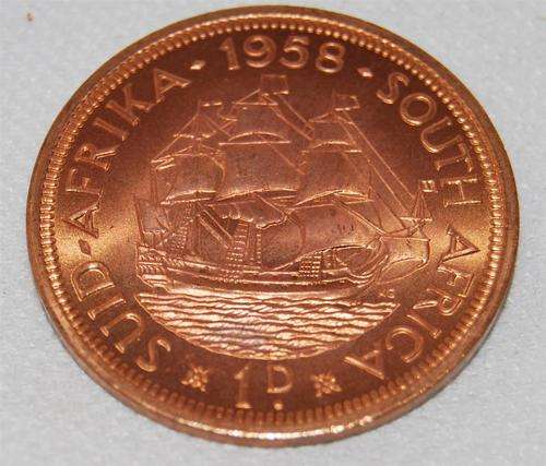 1958 B/UNC  Penny will grade MS for sure