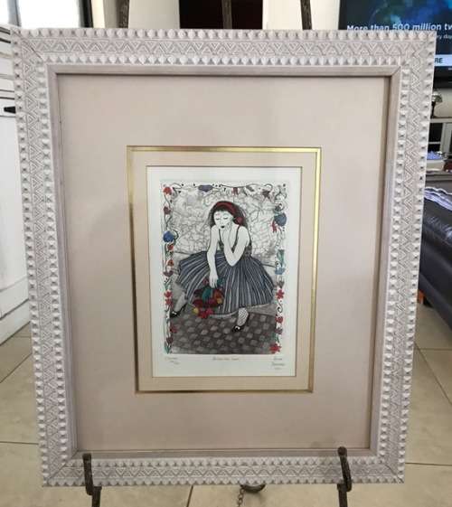 Anne Barnard Etching - 'After The Snow'