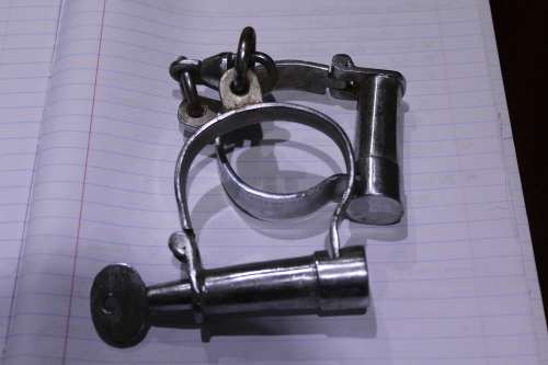 Steel handcuffs (world war II)