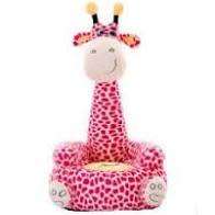 Giraffe Plush Toddler Chair - Pink