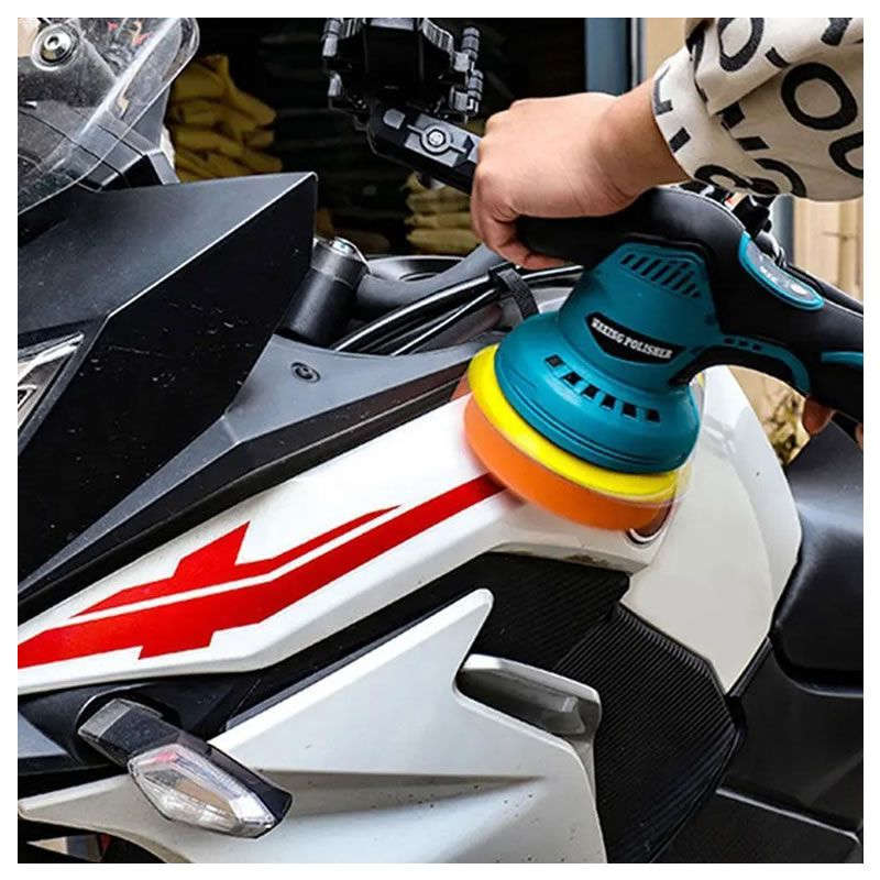 12V Electric Car Polisher Machine with Polishing Pad Kit