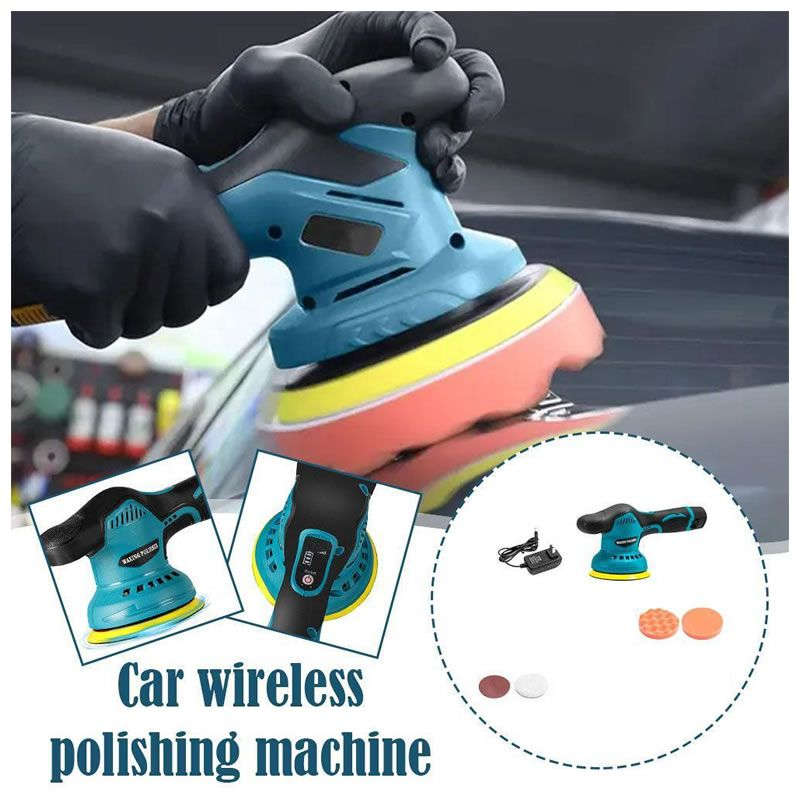 12V Electric Car Polisher Machine with Polishing Pad Kit