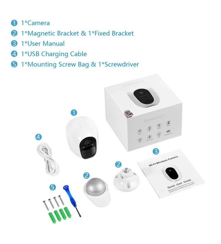 Solar Panel Battery Powered Tuya Smart 4G Security Camera