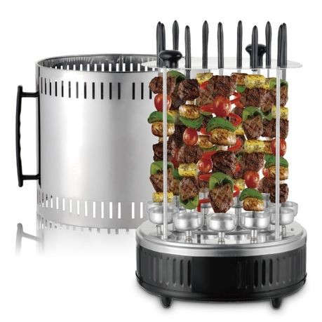 Electric Grills Automatic Rotating Skewer Machine Smokeless BBQ Grill