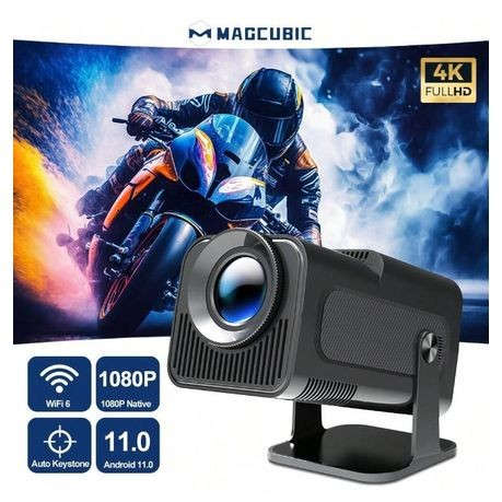 Full HD 4K Projector With Dual HiFi Stereo Surround Sound - Black