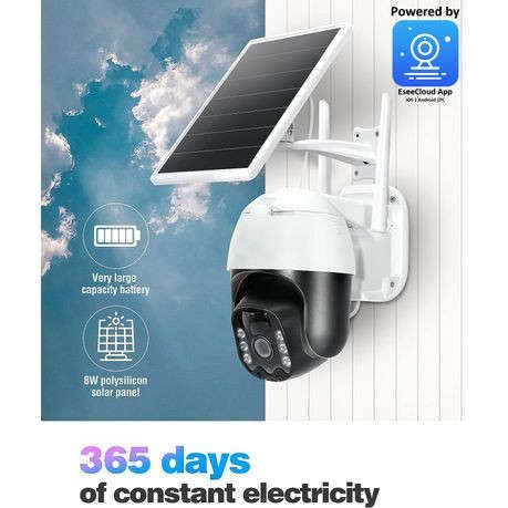 Solar Powered Smart Wi-Fi Wireless Security Camera