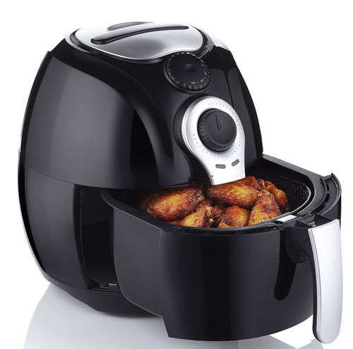 Electric Air Deep Fryer Cooking Basket Temperature Control Home Kitchen Fryer