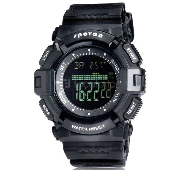 Digital Fishing Barometer Watch (altimeter (Altitude/ relative height) / barometer/ thermometer )
