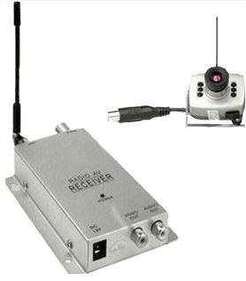 Wireless  Micro Pinhole Spy Nanny CCTV surveillance Camera w/ Receiver