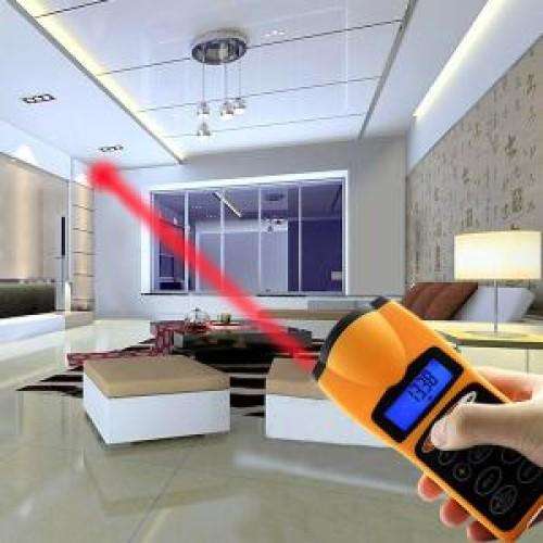 Ultrasonic Laser Distance Measurer (0.5 to 18 Meters)