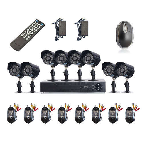 8 Channel CCTV Security System DVR Kit  (8ch) H.264 Real time DVR, 8 Infrared Cameras