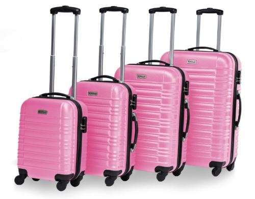 4 Piece ABS Trolley Luggage Bag Set , 16" 20" 24" and 28"