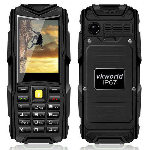 Vkworld Stone V3 Rugged 2.4" Mobile Cell Phone (IP67 Waterproof, Dustproof) Black