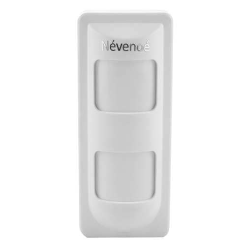 Nevenoe Dual PIR Microwave Outdoor Motion Passive Detector Beam with Pet Immunity