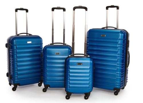 4 Piece ABS Trolley Luggage Bag Set , 16" 20" 24" and 28"